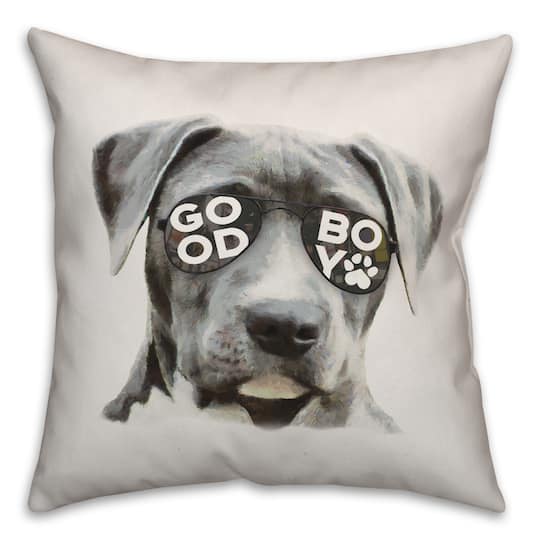 Good Boy Throw Pillow